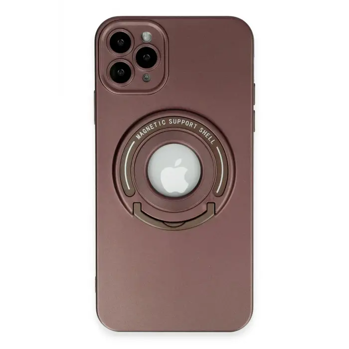 Lopard İphone 12 Pro Kılıf Lukka Magneticsafe Kapak - Kahverengi