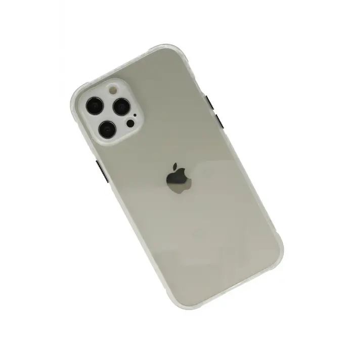 Lopard İphone 12 Pro Kılıf Miami Şeffaf Silikon - Şeffaf