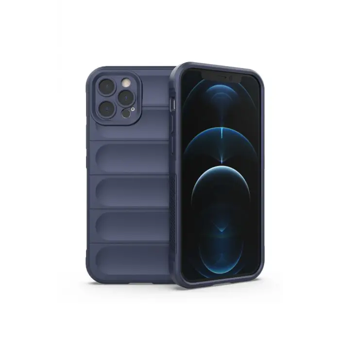 Lopard İphone 12 Pro Kılıf Optimum Silikon - Lacivert