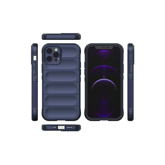 Lopard İphone 12 Pro Kılıf Optimum Silikon - Lacivert