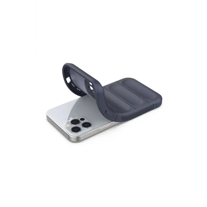 Lopard İphone 12 Pro Kılıf Optimum Silikon - Lacivert