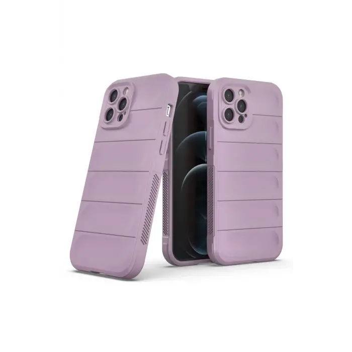 Lopard İphone 12 Pro Kılıf Optimum Silikon - Mor