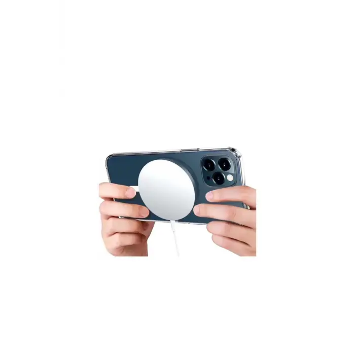 Lopard İphone 12 Pro Kılıf Pc Real Magsafe Kapak - Şeffaf