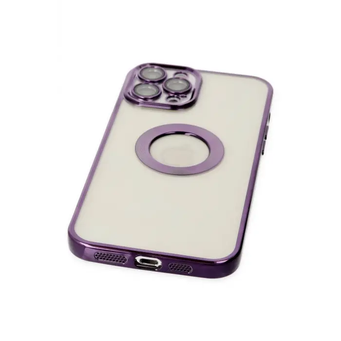 Lopard İphone 12 Pro Kılıf Slot Silikon - Mor