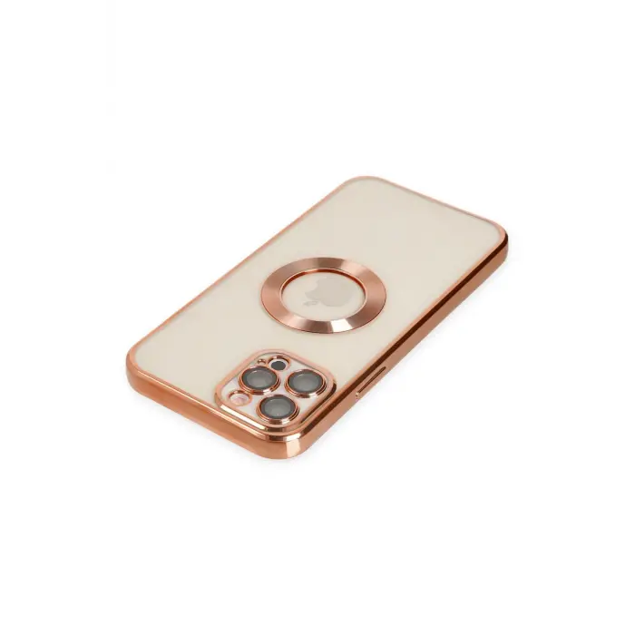 Lopard İphone 12 Pro Kılıf Slot Silikon - Rose Gold