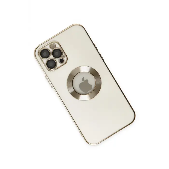 Lopard İphone 12 Pro Kılıf Store Silikon - Beyaz