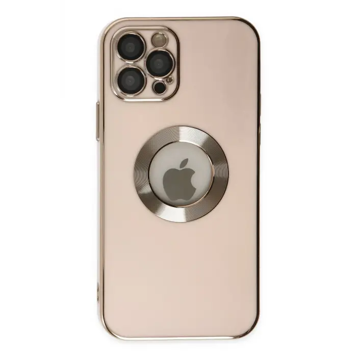 Lopard İphone 12 Pro Kılıf Store Silikon - Pembe