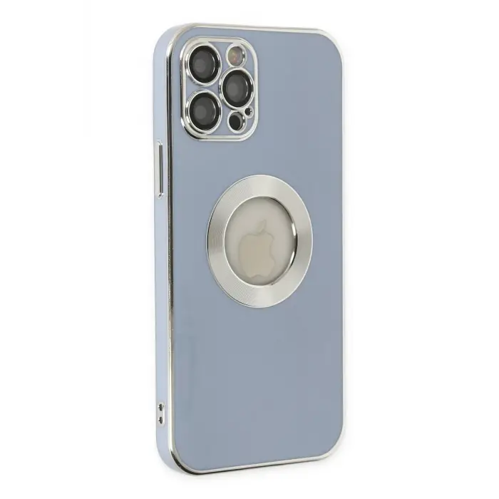 Lopard İphone 12 Pro Kılıf Store Silikon - Sierra Blue