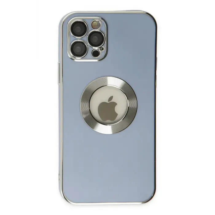 Lopard İphone 12 Pro Kılıf Store Silikon - Sierra Blue