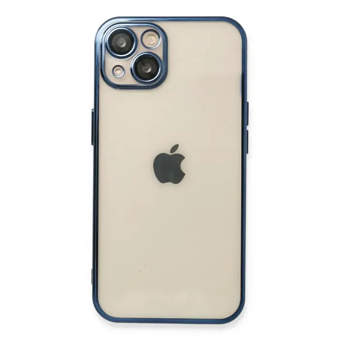 Lopard İphone 13 Kılıf Razer Lensli Silikon - Lacivert