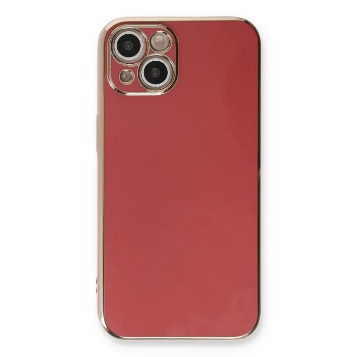 Lopard İphone 13 Kılıf Volet Silikon - Kırmızı