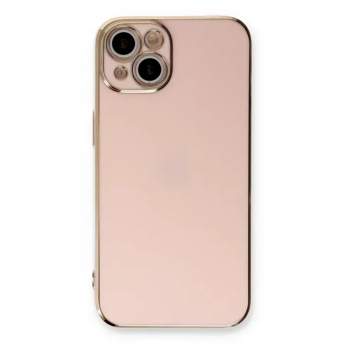 Lopard İphone 13 Kılıf Volet Silikon - Pembe