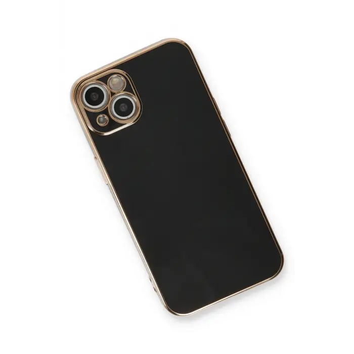 Lopard İphone 13 Kılıf Volet Silikon - Siyah