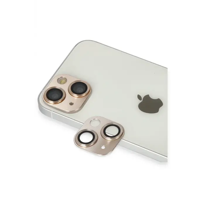 Lopard İphone 13 Pers Alüminyum Kamera Lens - Gold