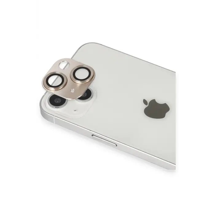 Lopard İphone 13 Pers Alüminyum Kamera Lens - Gold