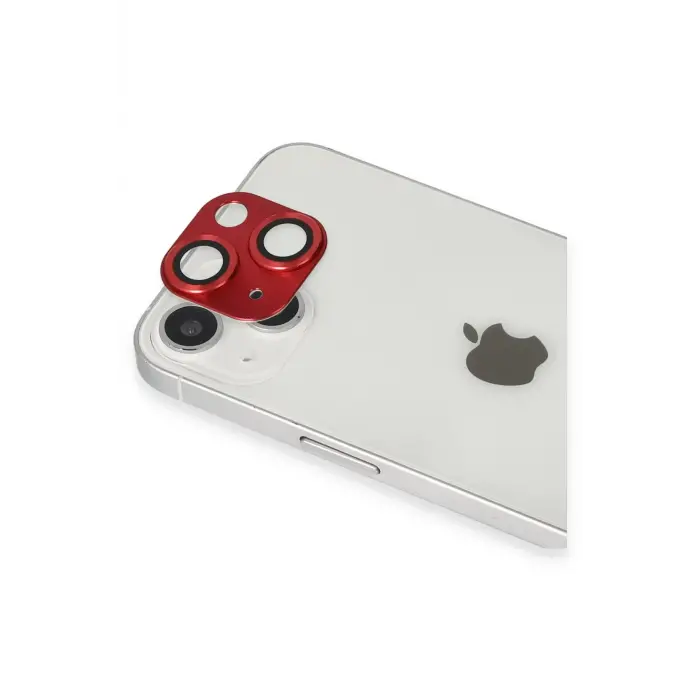 Lopard İphone 13 Pers Alüminyum Kamera Lens - Kırmızı