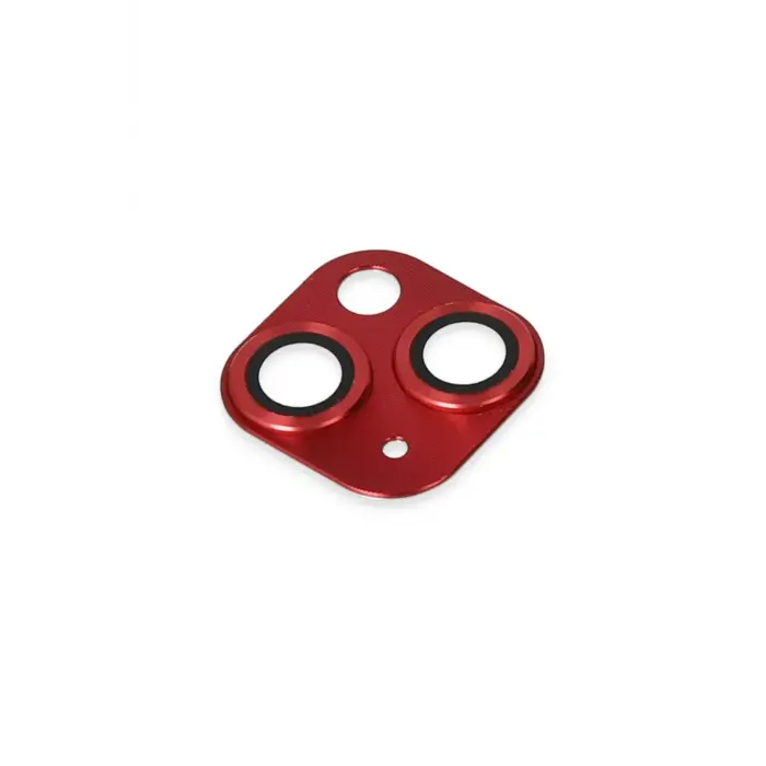 Lopard İphone 13 Pers Alüminyum Kamera Lens - Kırmızı