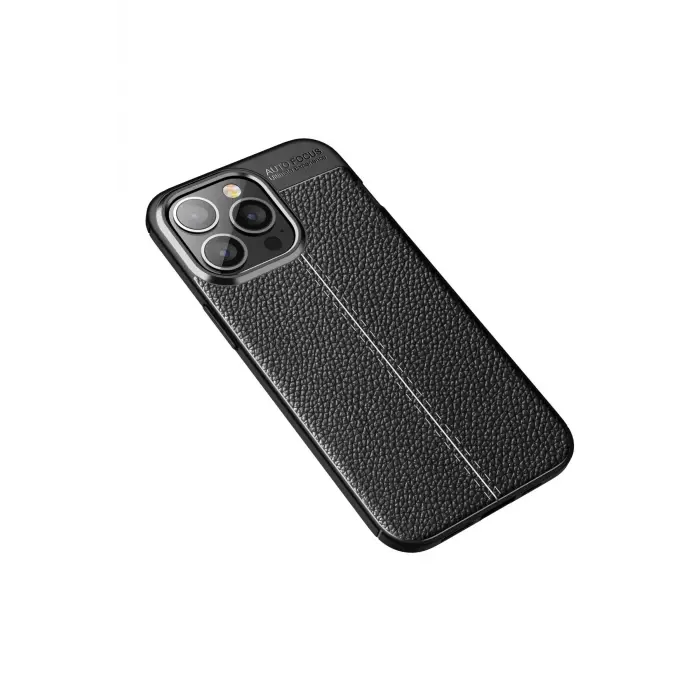 Lopard İphone 13 Pro Kılıf Auto Focus Kapak - Siyah