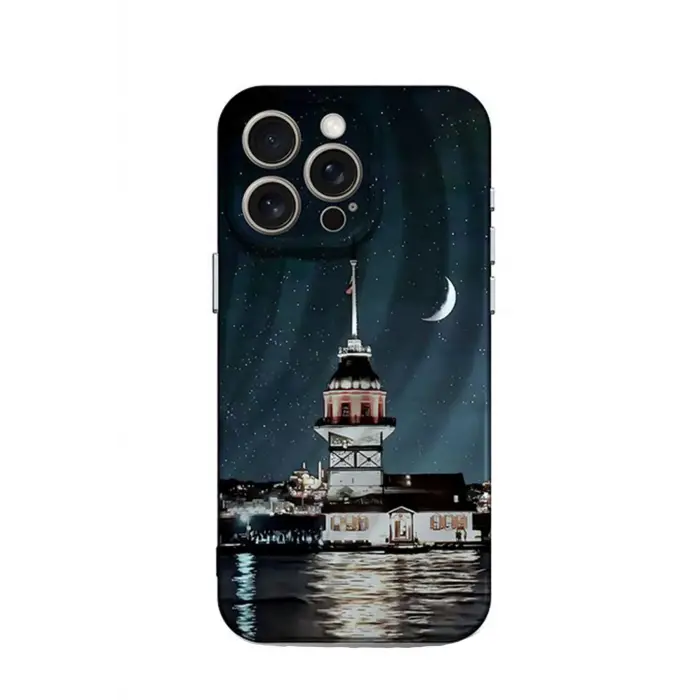 Lopard İphone 13 Pro Kılıf Crew Desenli Kapak - Kız Kulesi
