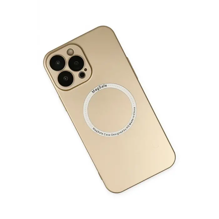 Lopard İphone 13 Pro Kılıf Jack Magneticsafe Lens Silikon - Gold