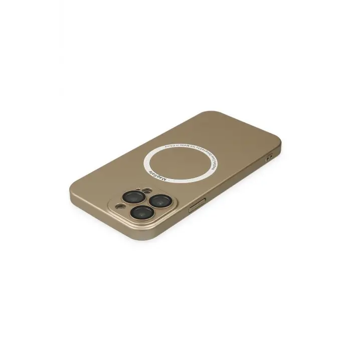 Lopard İphone 13 Pro Kılıf Jack Magneticsafe Lens Silikon - Gold