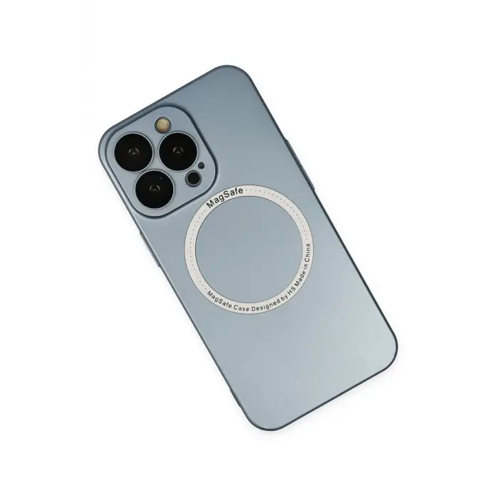 Lopard İphone 13 Pro Kılıf Jack Magneticsafe Lens Silikon - Sierra Blue