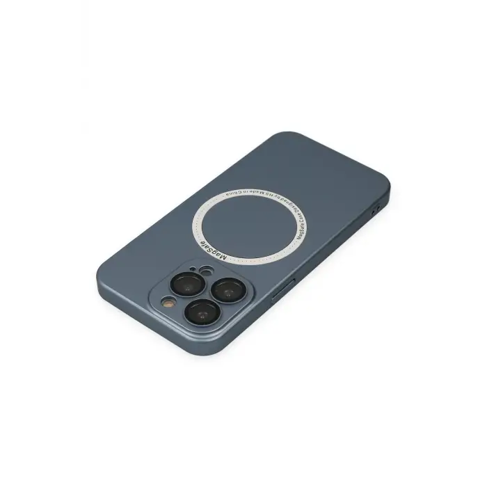 Lopard İphone 13 Pro Kılıf Jack Magneticsafe Lens Silikon - Sierra Blue