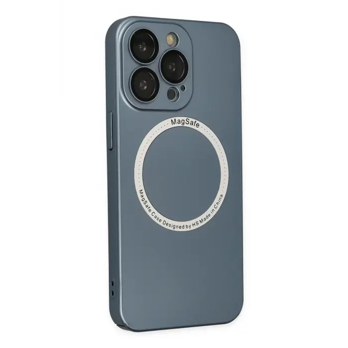 Lopard İphone 13 Pro Kılıf Jack Magneticsafe Lens Silikon - Sierra Blue