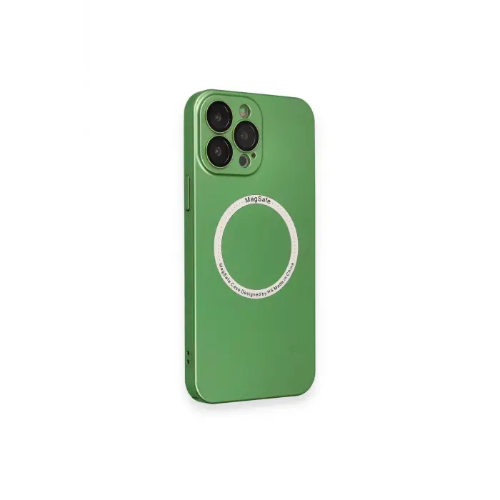 Lopard İphone 13 Pro Kılıf Jack Magneticsafe Lens Silikon - Yeşil