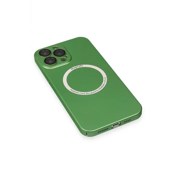 Lopard İphone 13 Pro Kılıf Jack Magneticsafe Lens Silikon - Yeşil