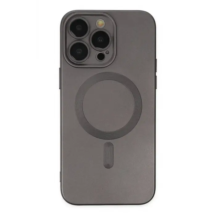 Lopard İphone 13 Pro Kılıf Moshi Lens Magneticsafe Silikon - Füme