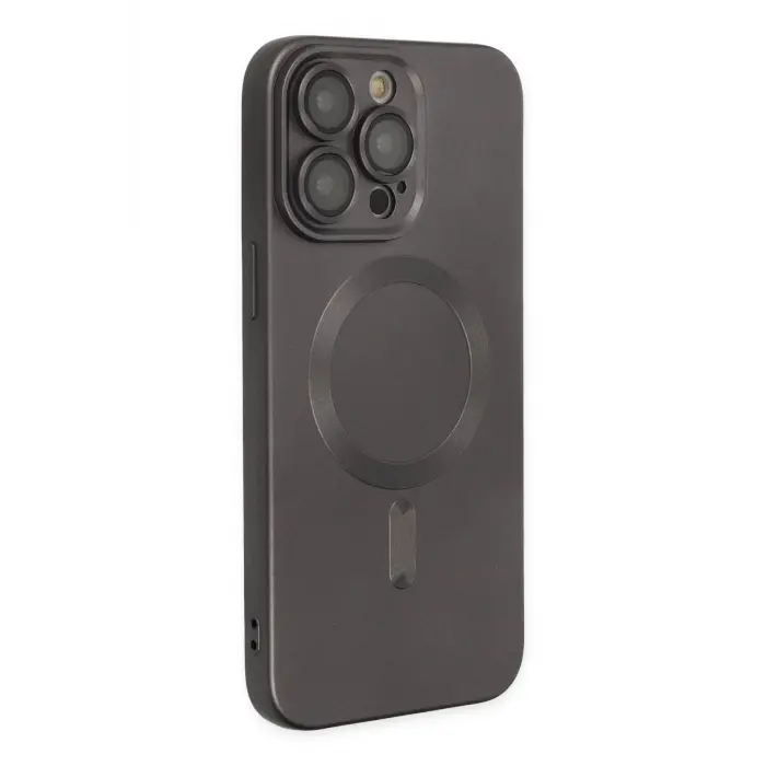 Lopard İphone 13 Pro Kılıf Moshi Lens Magneticsafe Silikon - Füme