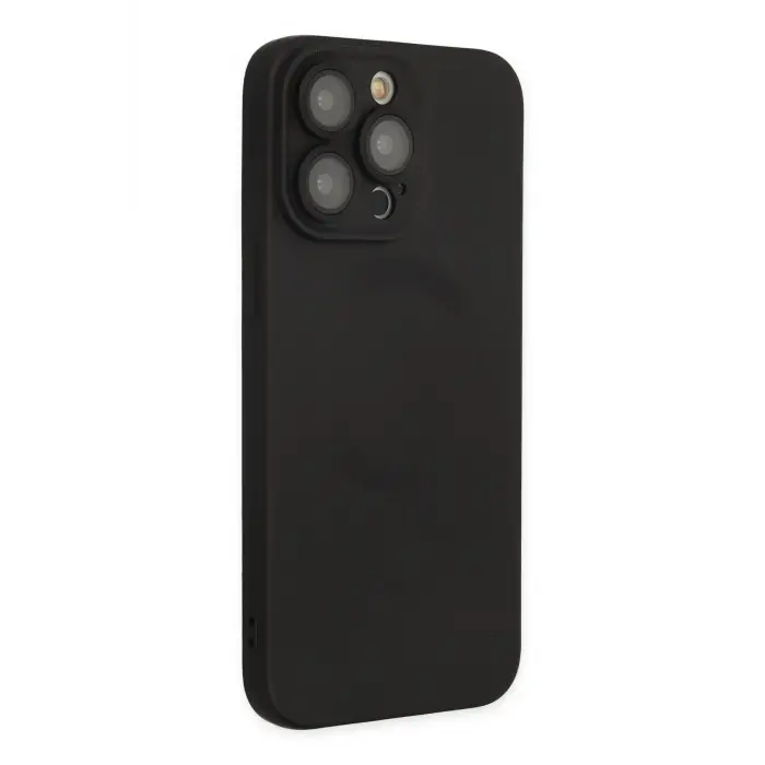 Lopard İphone 13 Pro Kılıf Moshi Lens Magneticsafe Silikon - Siyah