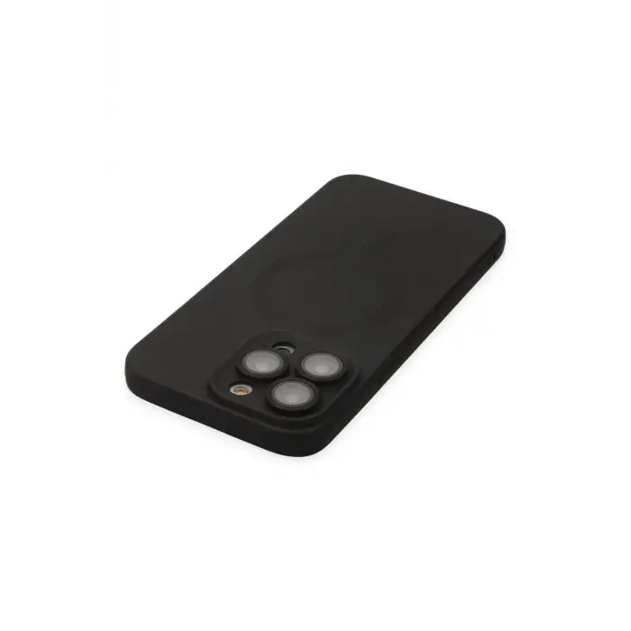 Lopard İphone 13 Pro Kılıf Moshi Lens Magneticsafe Silikon - Siyah