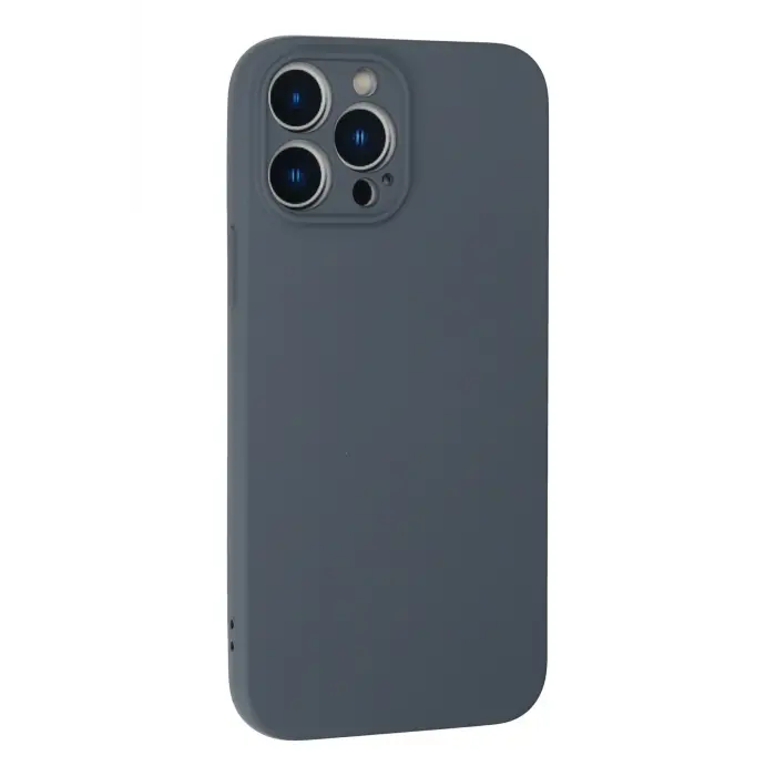 Lopard İphone 13 Pro Kılıf Nano İçi Kadife Silikon - Gri