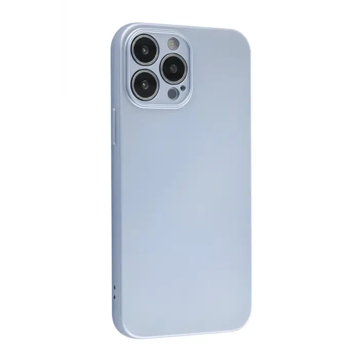 Lopard İphone 13 Pro Kılıf Nano İçi Kadife Silikon - Sky Blue