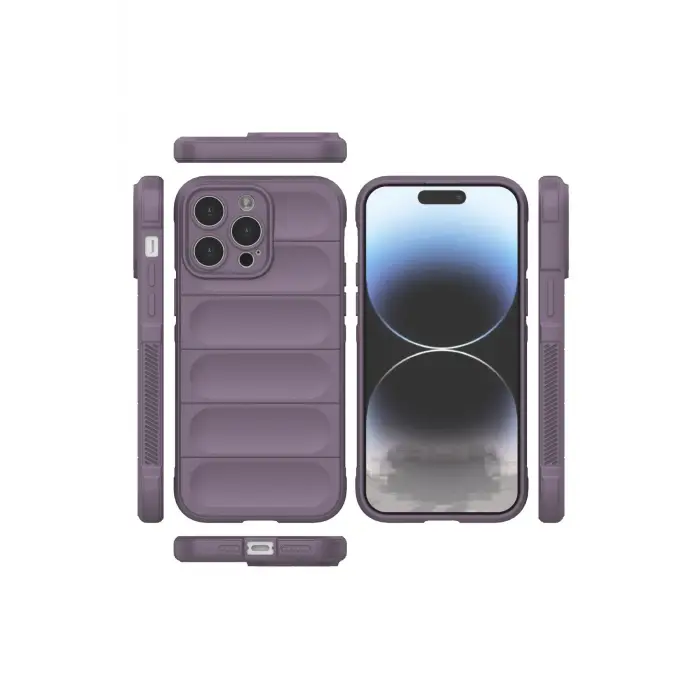 Lopard İphone 13 Pro Kılıf Optimum Silikon - Mor