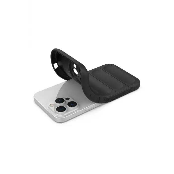 Lopard İphone 13 Pro Kılıf Optimum Silikon - Siyah