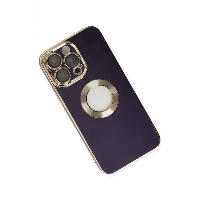 Lopard İphone 13 Pro Kılıf Store Silikon - Derin Mor