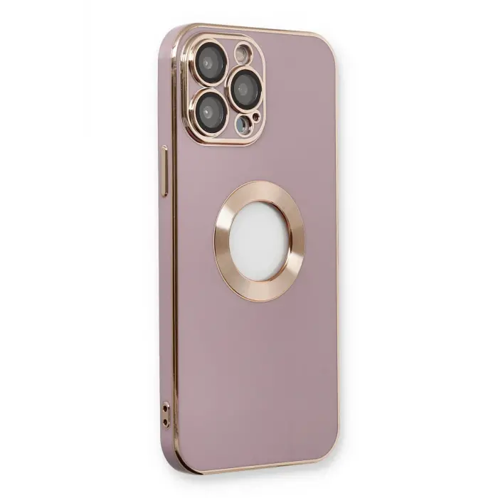 Lopard İphone 13 Pro Kılıf Store Silikon - Mor