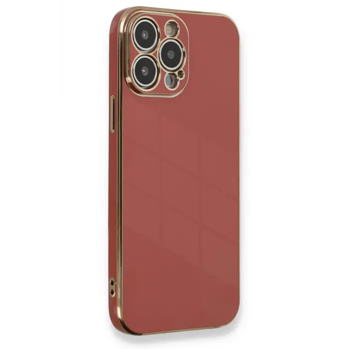 Lopard İphone 13 Pro Kılıf Volet Silikon - Kırmızı