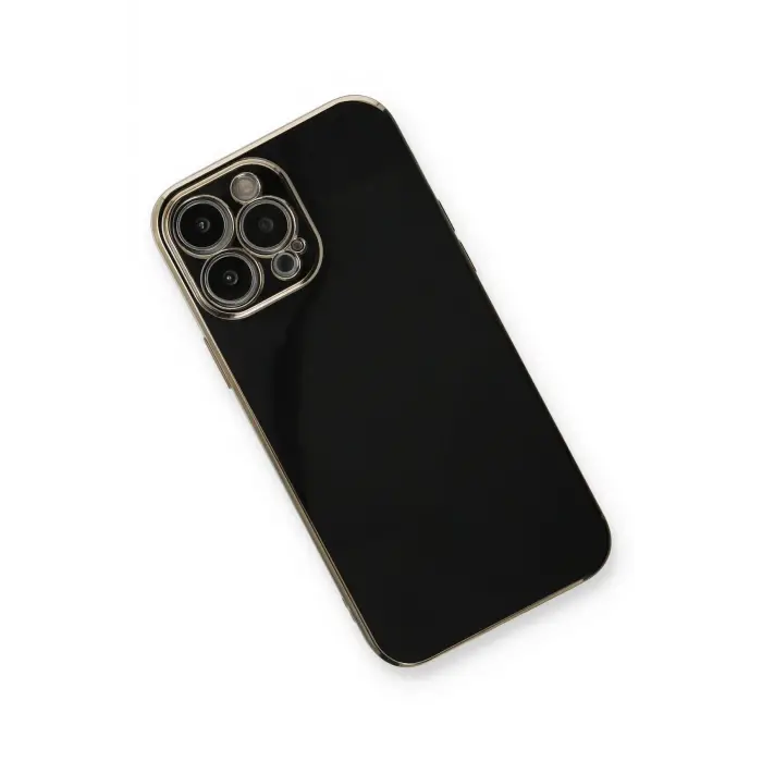 Lopard İphone 13 Pro Kılıf Volet Silikon - Siyah