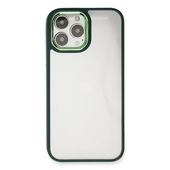 Lopard İphone 13 Pro Max Kılıf Dora Kapak - Haki Yeşil