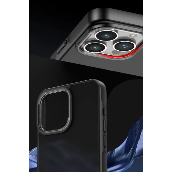 Lopard İphone 13 Pro Max Kılıf Elegant Kapak - Pudra