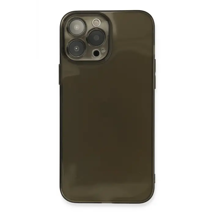 Lopard İphone 13 Pro Max Kılıf Fly Lens Silikon - Siyah