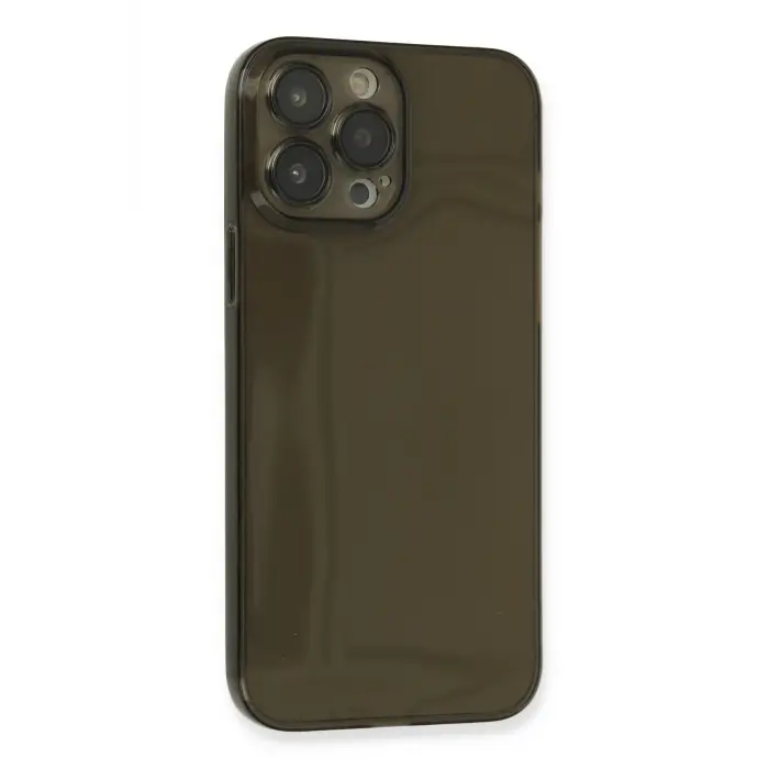 Lopard İphone 13 Pro Max Kılıf Fly Lens Silikon - Siyah