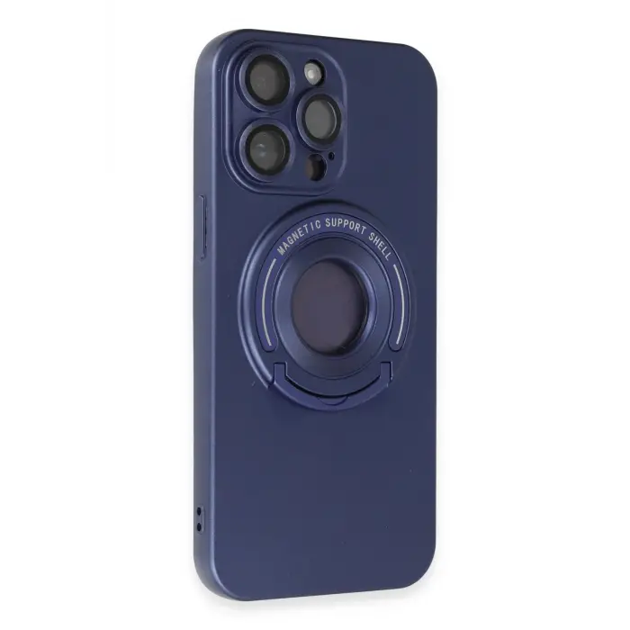 Lopard İphone 13 Pro Max Kılıf Lukka Magneticsafe Kapak - Lacivert