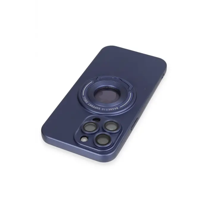 Lopard İphone 13 Pro Max Kılıf Lukka Magneticsafe Kapak - Lacivert