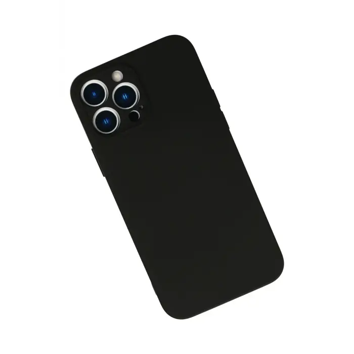 Lopard İphone 13 Pro Max Kılıf Nano İçi Kadife Silikon - Siyah