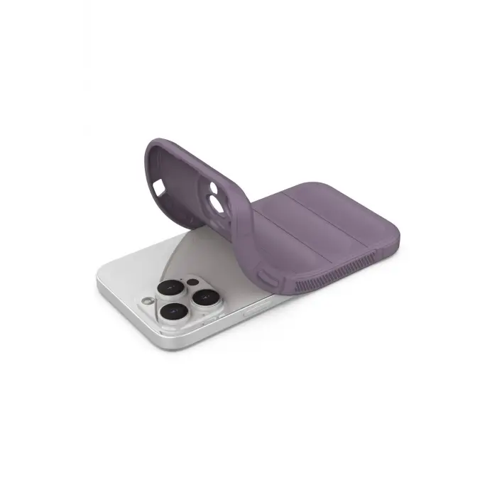 Lopard İphone 13 Pro Max Kılıf Optimum Silikon - Mor